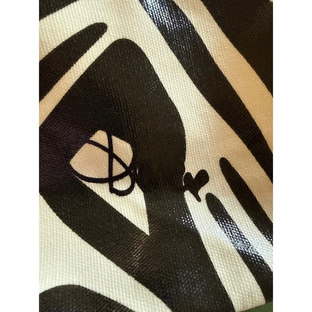 Diane von Furstenberg‎ DVF Zebra & Tribal Print Beach Tote - Coated Canvas Large